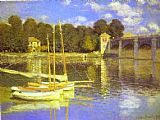 Claude Monet The Bridge at Argenteuil painting